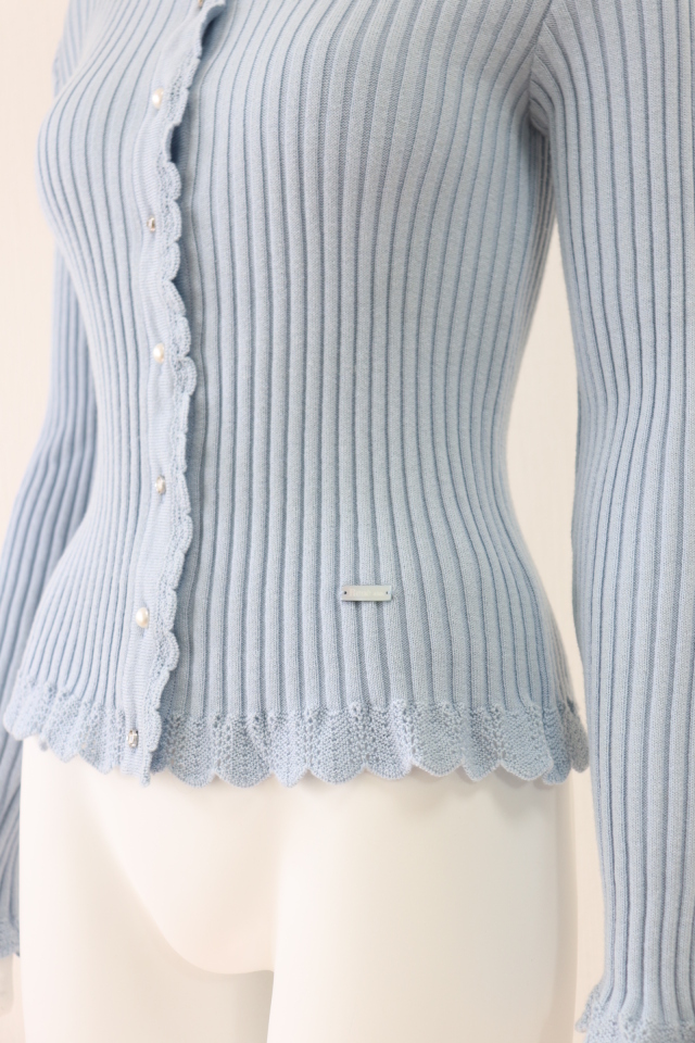 Rene レース付きグレーニット Rene レース付きグレーニット