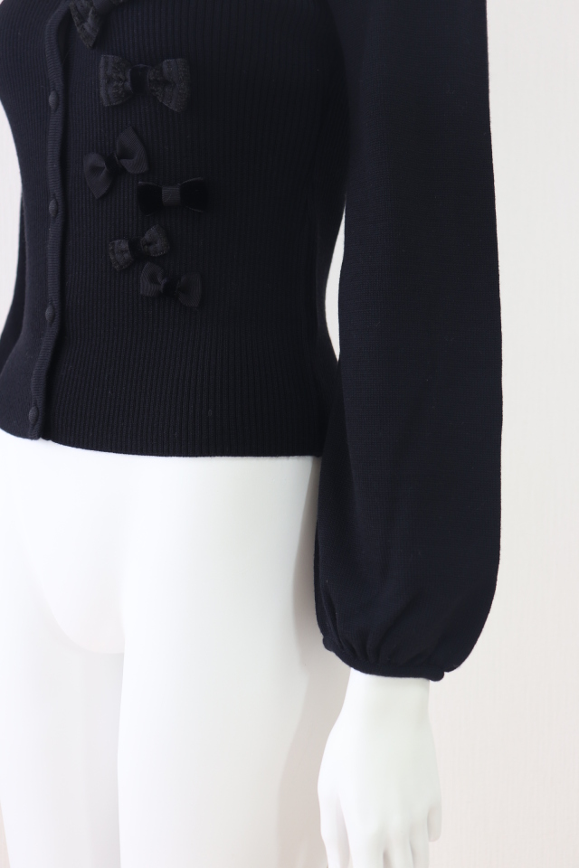 Ｒene☆ルネ☆優しい色合いのおリボンニット☆34☆7〜9号☆36720円 Rene（ルネ） リボンウールニットトップス 6132481