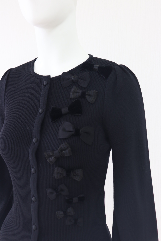 Rene（ルネ） リボンウールニットトップス 6132481