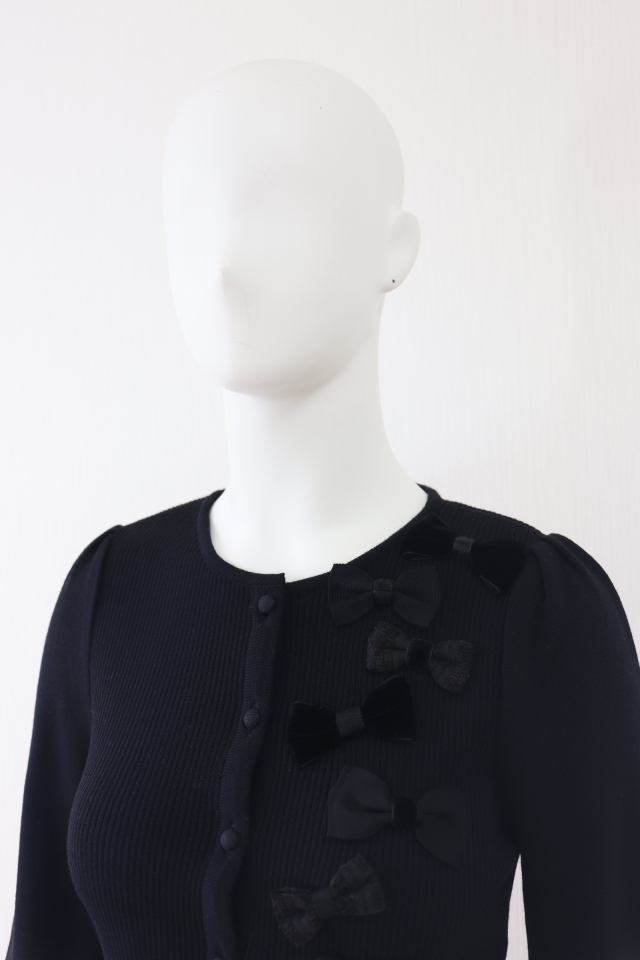 Rene（ルネ） リボンウールニットトップス 6132481