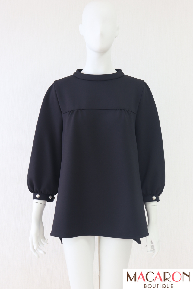 Rene（ルネ）　パールバルーンスリーブトップス　6117050
