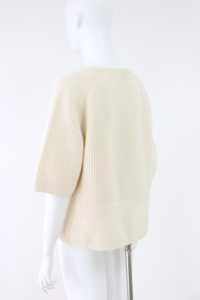 FOXEY BOUTIQUE(フォクシー） Sweater Tee 五分袖ニットトップス 39916