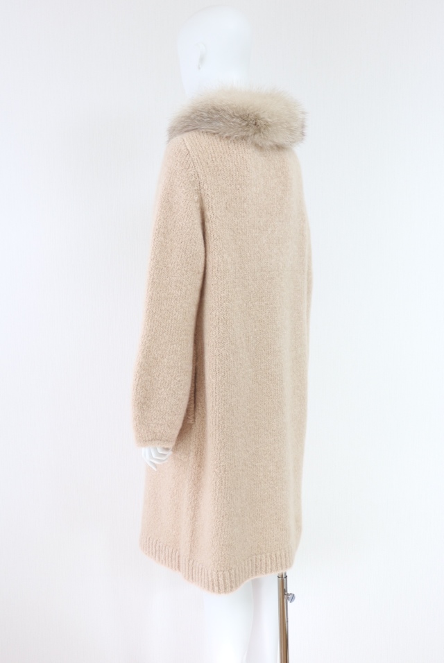 FOXEY BOUTIQUE(フォクシー） フォックスファー付ニットコート 38829