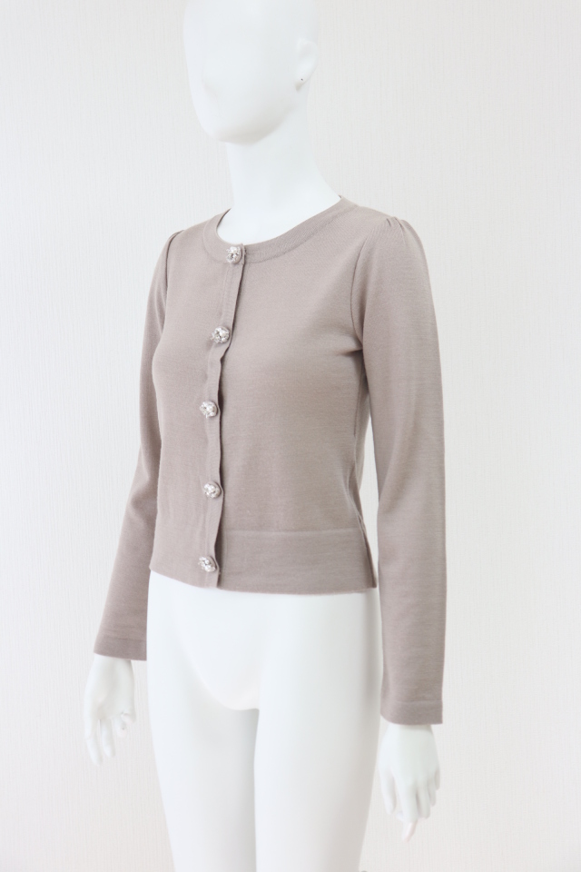 Rene（ルネ） ビジューボタンウールニットカーディガン 6942720