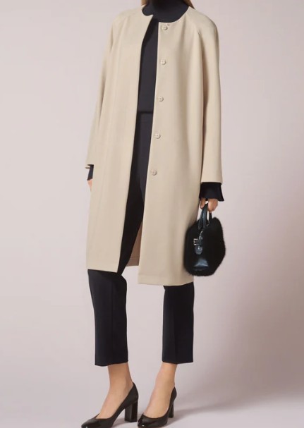 FOXEY NEWYORK(フォクシー） Maron ノーカラーコクーンコート 44976