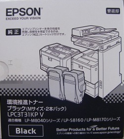 エプソン EPSON LPC3T31KPV ブラック （Mサイズ・2本パック） 環境推進トナー