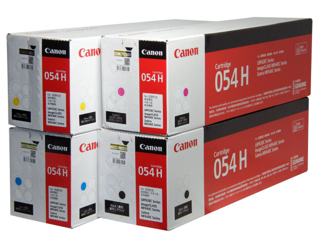 Canon カートリッジ 054H （K/C/M/Y) 4色セット 純正品 