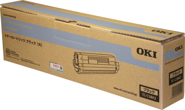 OKI トナーカートリッジ ブラック （大） TC-C3BK2 純正品 