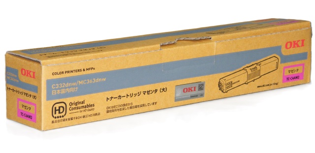 OKI トナーカートリッジ マゼンタ （大） TC-C4AM2 純正品 
