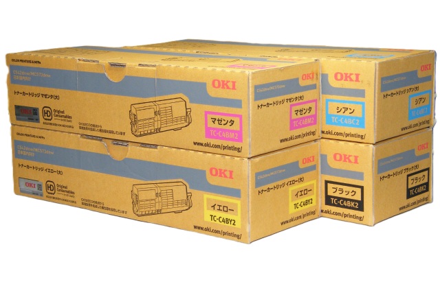 OKI 純正トナーカートリッジ （大）４色セット Amazon.co.jp: OKI 純正 TNR-C3L2 トナーカートリッジ ( 大 ) 4