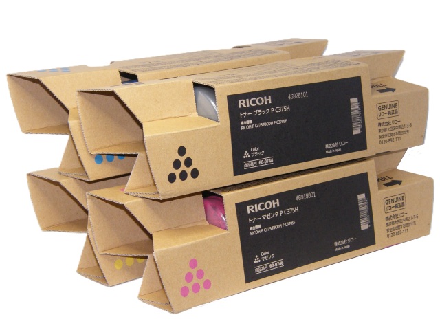 RICOH トナー K/C/M/Y P C375H 4色セット 純正品 【会員価格と得