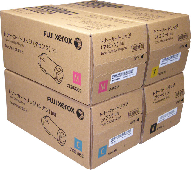 XEROX トナーカートリッジ（K/C/M/Y）CT203057-60 4色セット 純正品