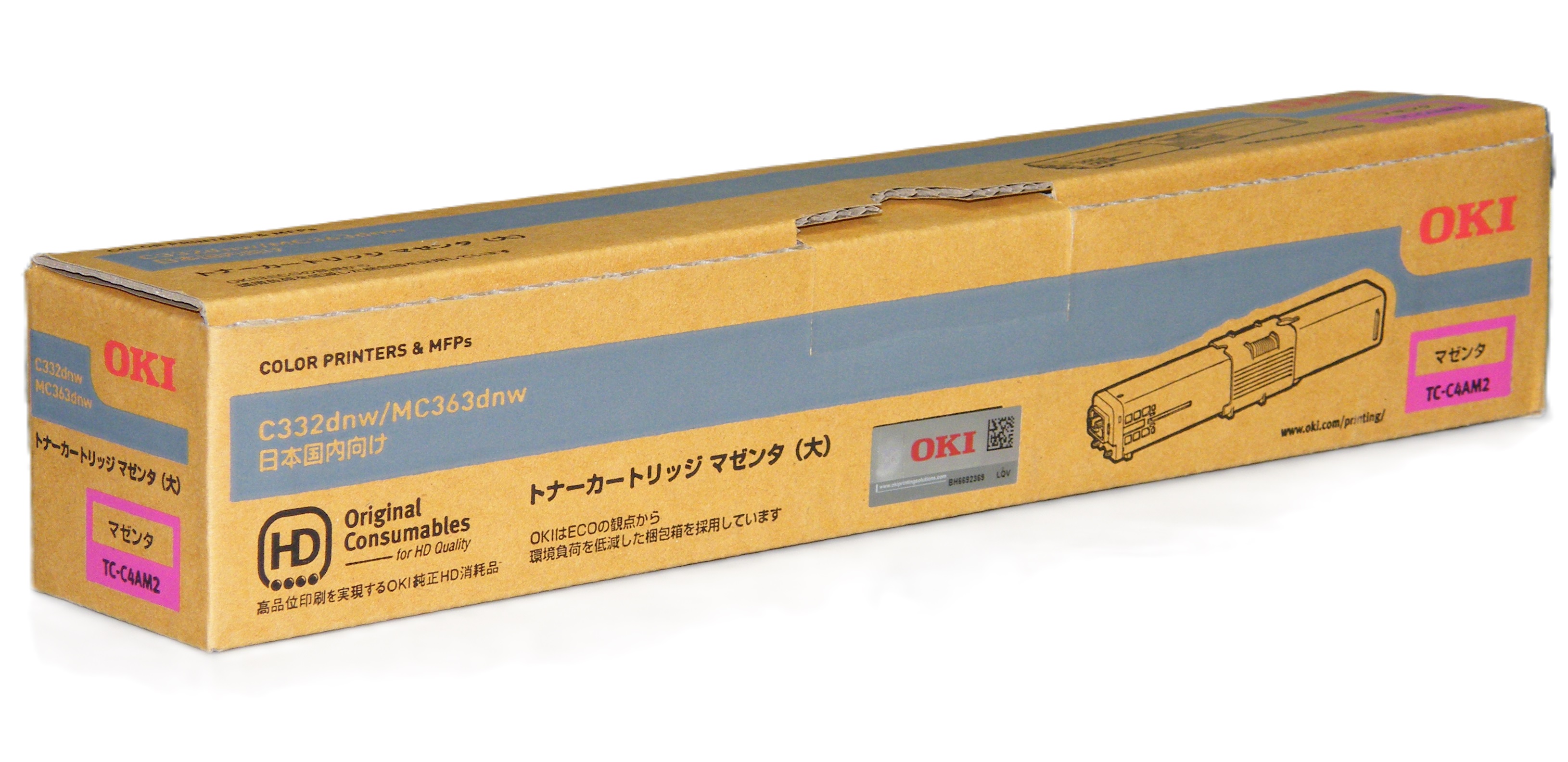 沖データ OKI トナーカートリッジ マゼンタ （大） TC-C4AM2 純正品