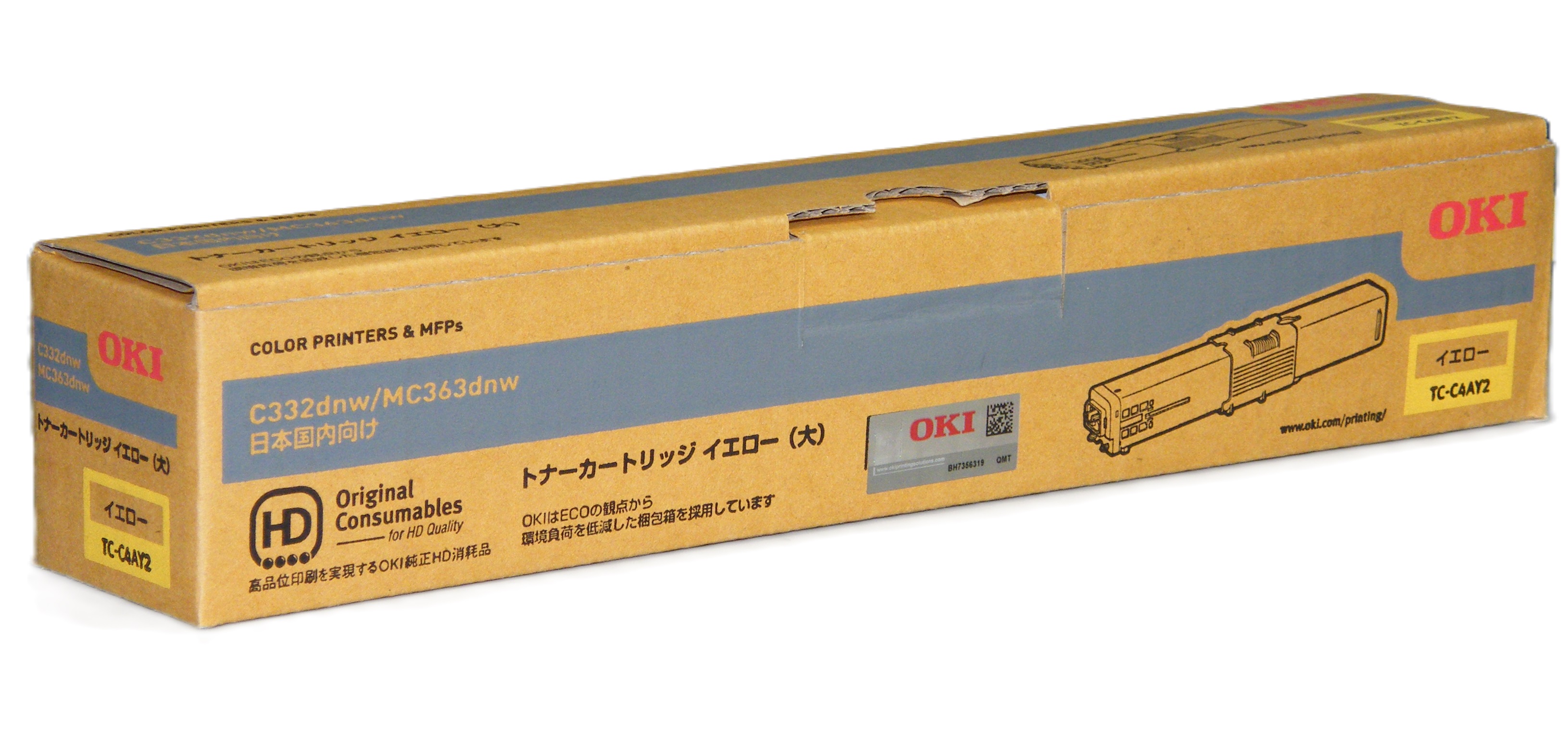 沖データ OKI トナーカートリッジ イエロー （大） TC-C4AY2 純正品