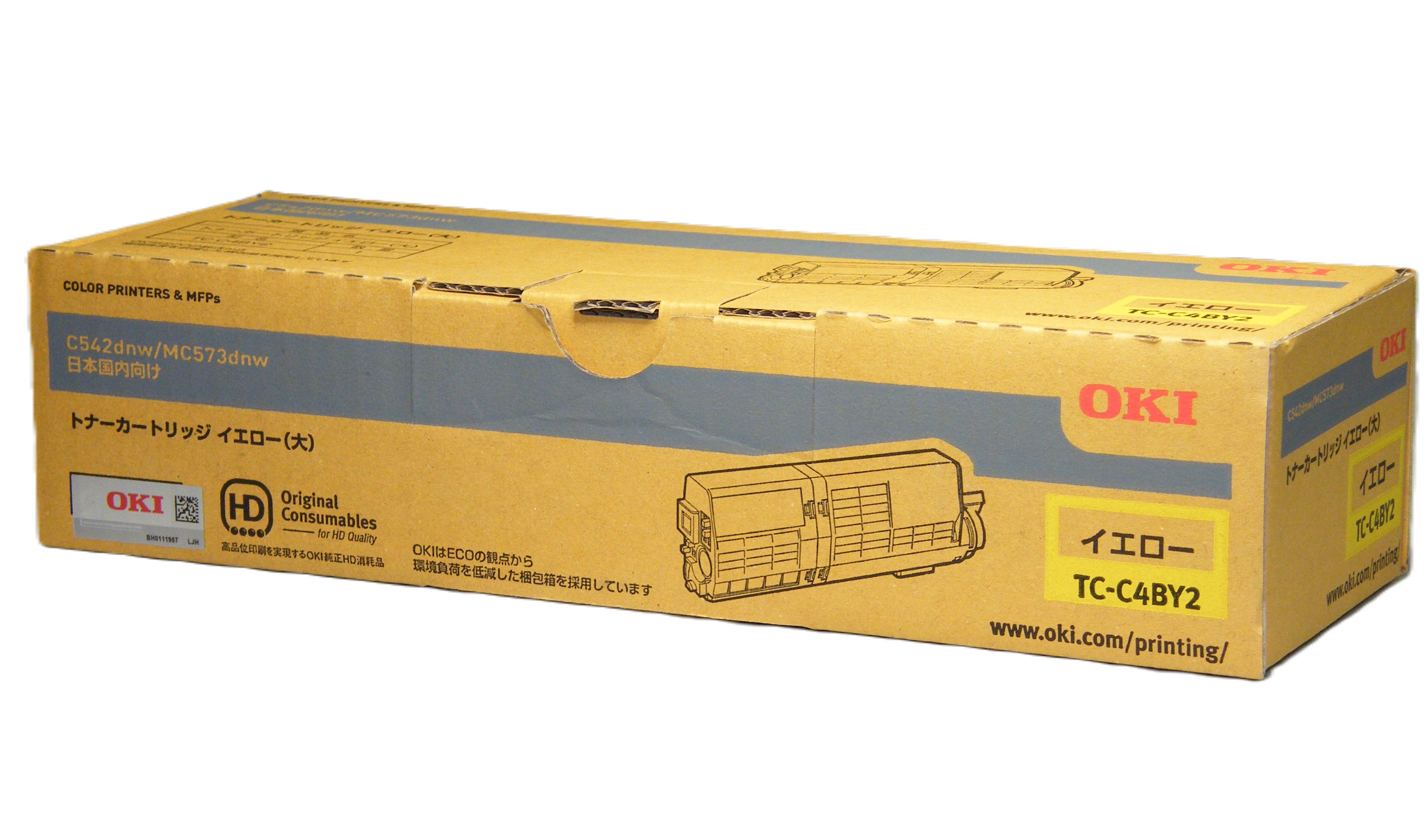 沖データ OKI トナーカートリッジ イエロー （大） TC-C4BY2 純正品