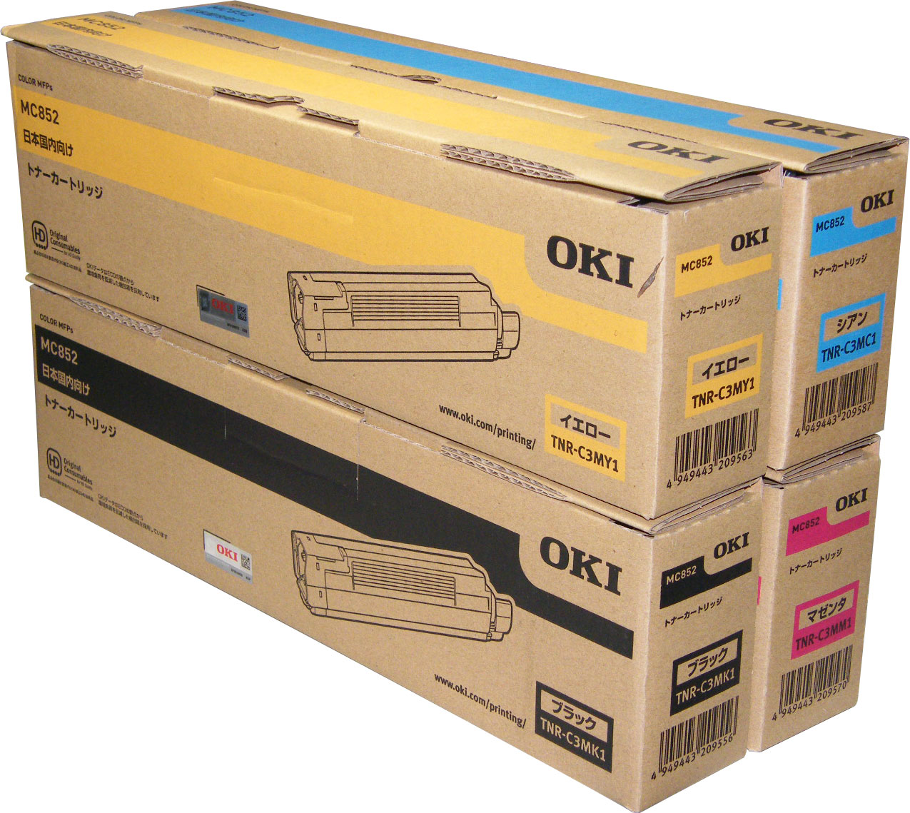 沖データ OKI トナーカートリッジ TNR-C3M　K1/C1/M1/Y1 4色セット 純正品 【会員価格と得値数量割引】