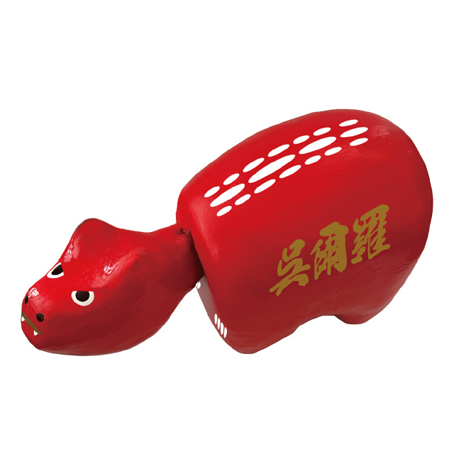 赤べこ ゴジラ 炎(レッド)