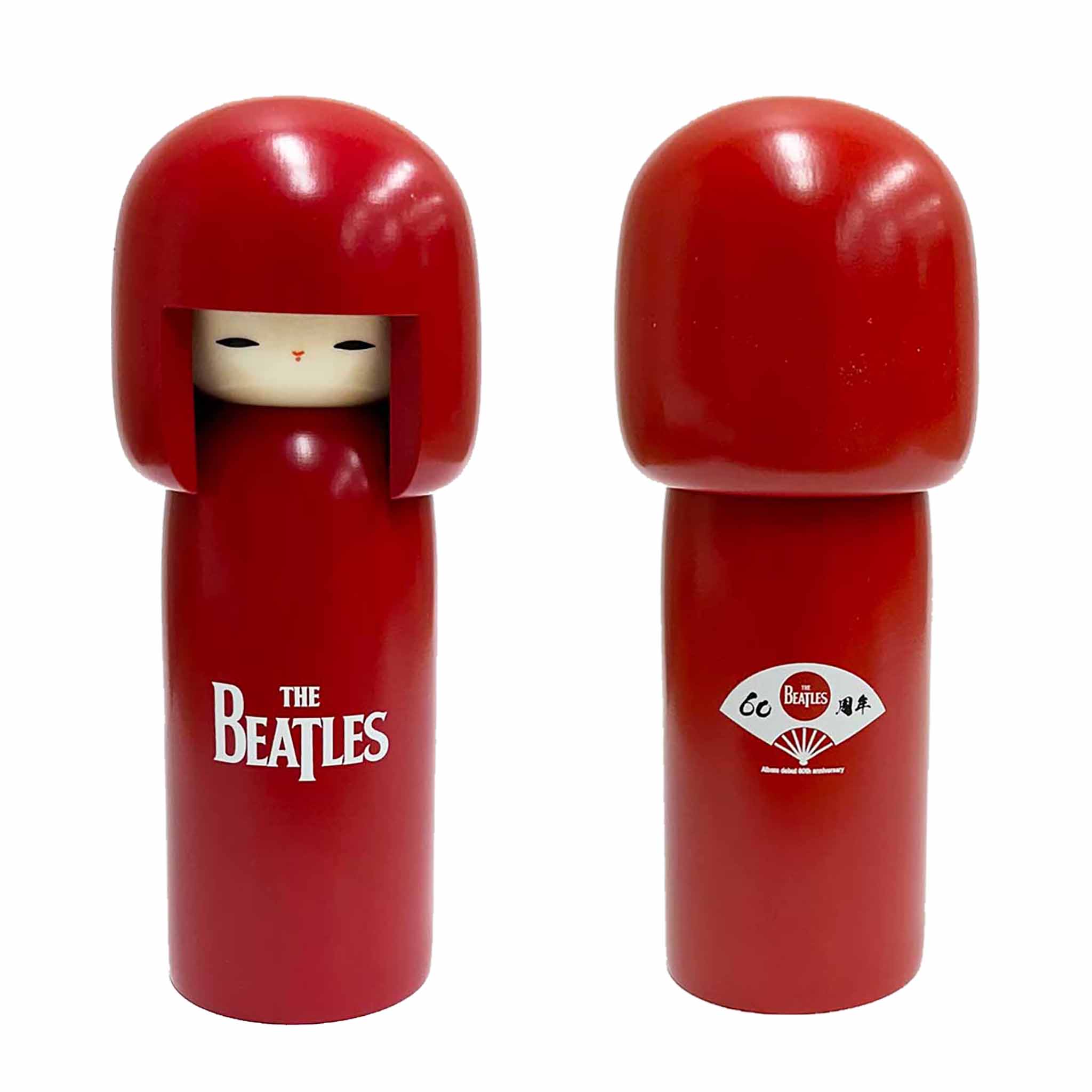 こけし　中　赤色