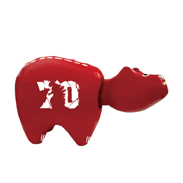 赤べこ ゴジラ 炎(レッド) 右側面