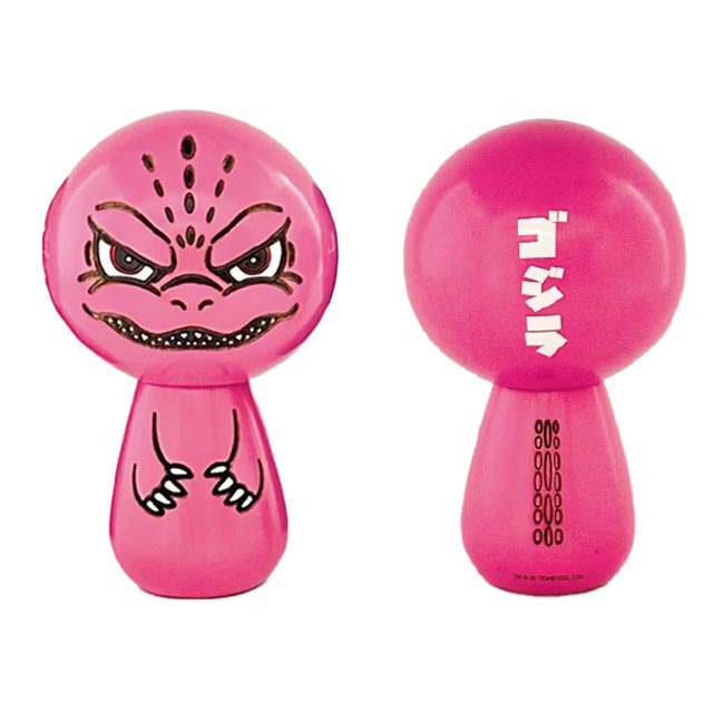 こけし(小) ゴジラ 桜(ピンク)