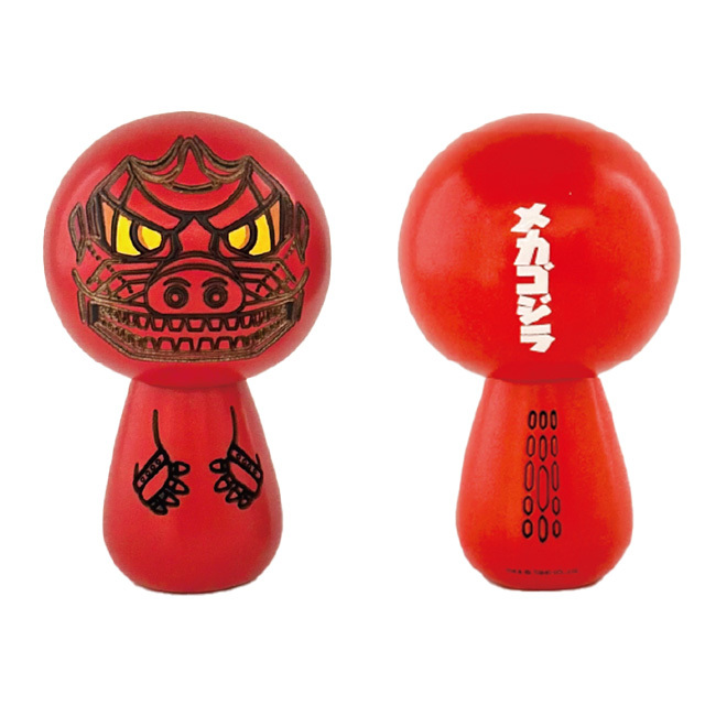 こけし(小)メカゴジラ 炎(レッド)