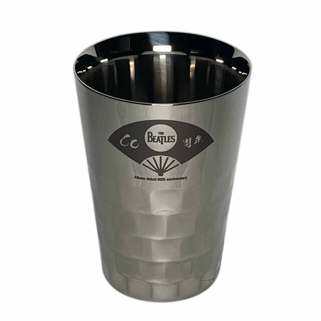 タンブラー(中銀色)扇子柄