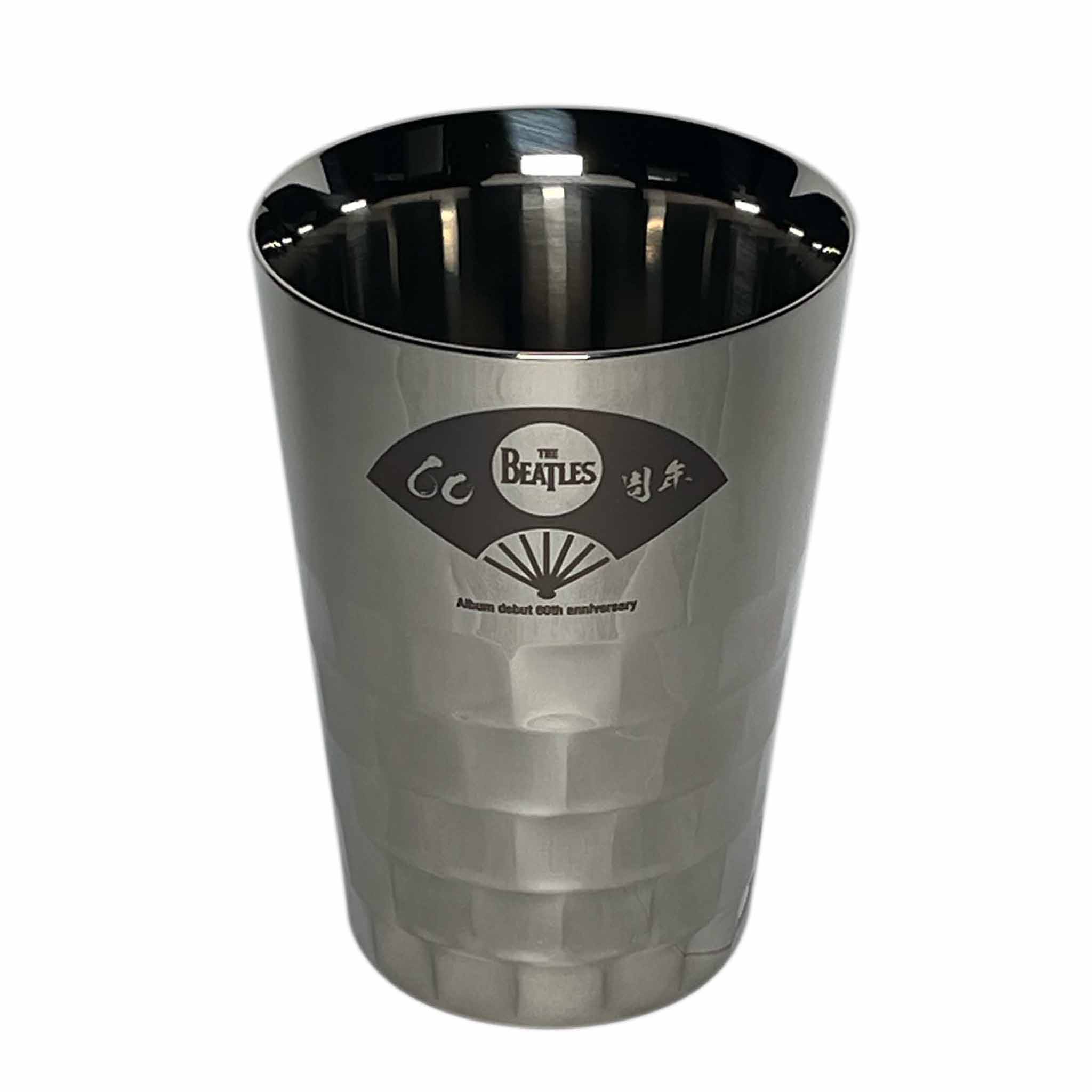 タンブラー(中銀色)扇子柄