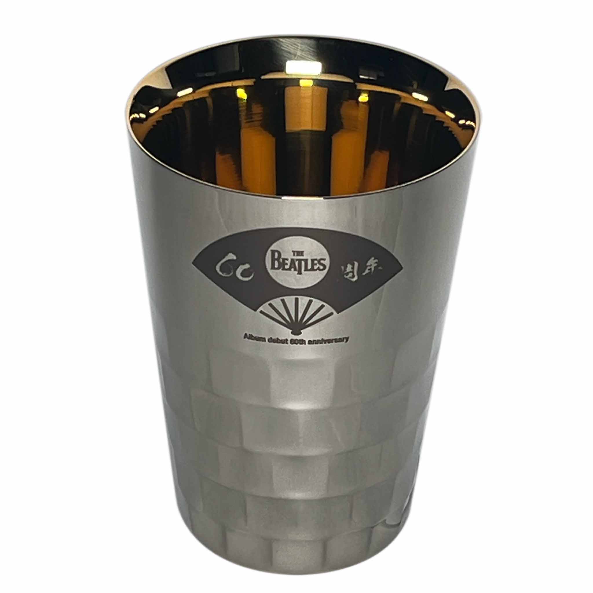 タンブラー(中金色)扇子柄