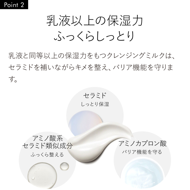 乳液以上の保湿力 ふっくらしっとり