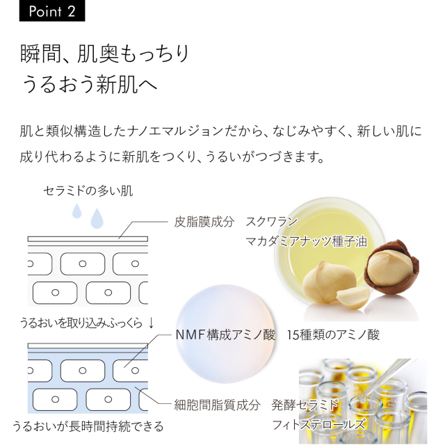 瞬間、肌奥もっちりうるおう新肌へ