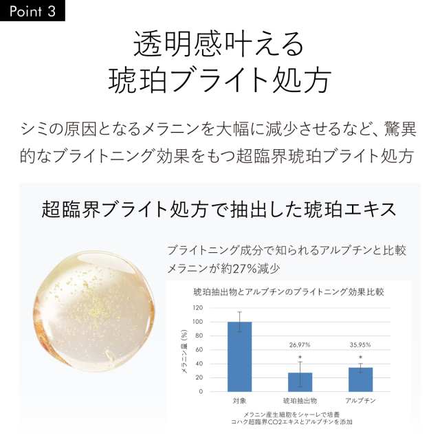 透明感叶える 琥珀ブライト処方