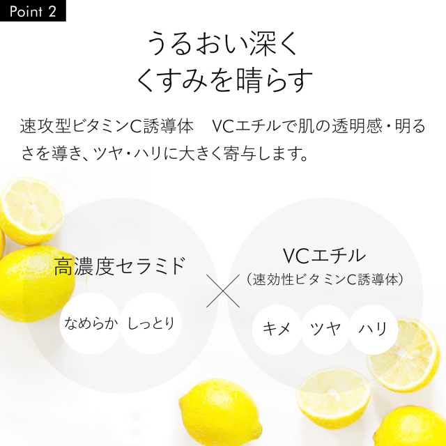 Wプラスセラム ‐ 濃厚セラミド 速効型ビタミンC誘導体 VCエチル 配合