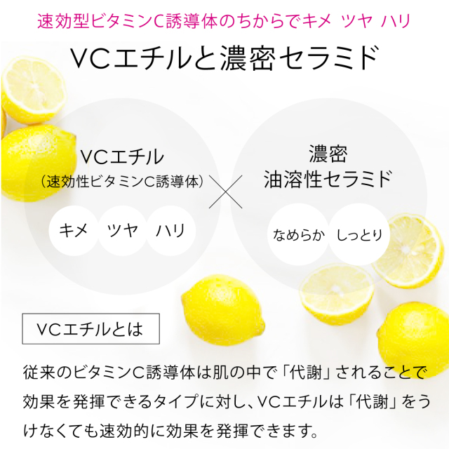 VCエチルと濃密セラミド