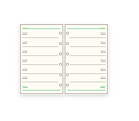 システム手帳　リフィル　ミニ6穴　フリーウィクリースケジュールC　ダ・ヴィンチ