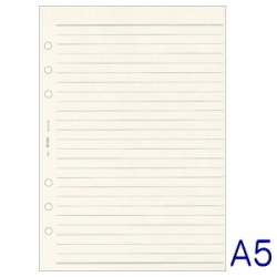 太ケイページ（クリーム）　A5　システム手帳リフィル デスクサイズ