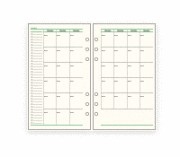 システム手帳　リフィル　バイブル　フリーマンスリースケジュールA　ダ・ヴィンチ