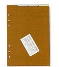 システム手帳 リフィル A5 カラーインデックス 縦型4区分 破れないプラスチック製 デスクサイズ 6穴 リフィル ダヴィンチ DAR508 【ネコポス便対応】
