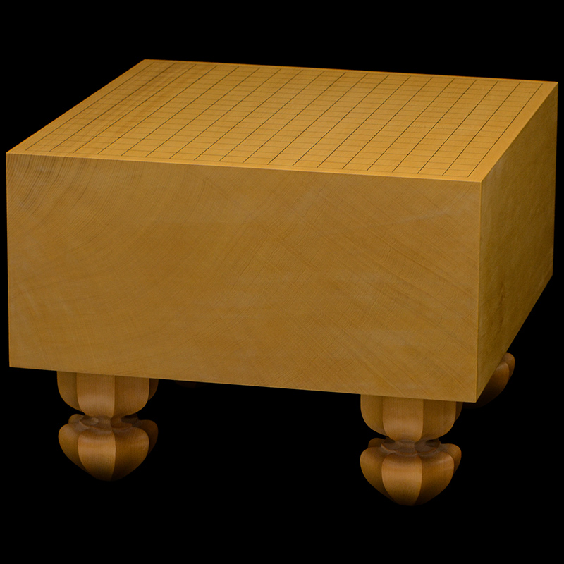 本榧 碁盤　6寸 本榧足付碁盤 6寸6分（天柾） ga60032 | 前川榧碁盤店