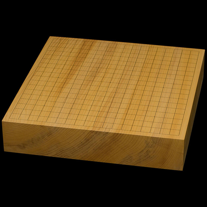 国産本榧卓上碁盤　2寸8分（一枚板・追柾）　gb20346