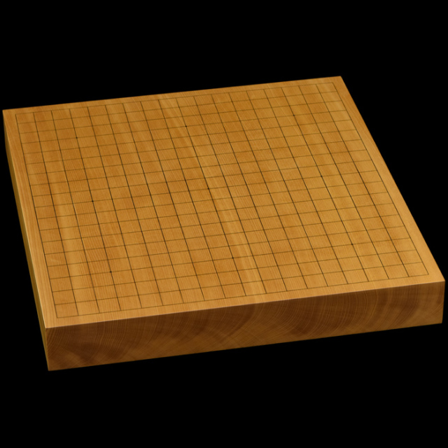 本榧卓上碁盤 1寸8分（一枚板・天地柾） gb10132 | 前川榧碁盤店