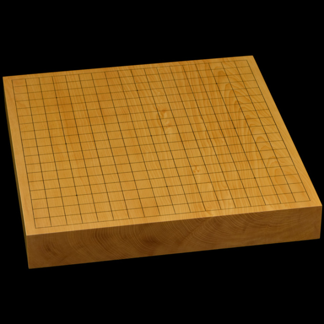 本榧 卓上盤 本榧卓上碁盤 1寸9分（一枚板・木裏） gb10137 | 前川榧碁盤店