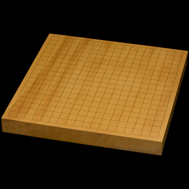 本榧卓上碁盤　1寸5分（一枚板・天柾）　gb10194