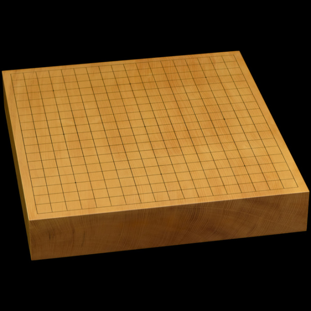 本榧卓上碁盤 2寸4分（一枚板・天地柾） gb20275 | 前川榧碁盤店