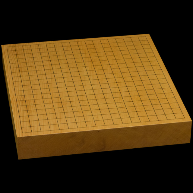 本榧卓上碁盤 2寸2分（一枚板・天柾） gb20316 | 前川榧碁盤店