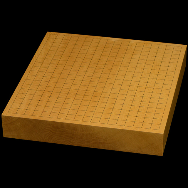 本榧卓上碁盤　2寸3分（一枚板・追柾）　gb20331