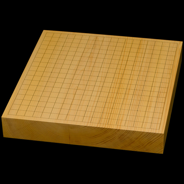 国産本榧卓上碁盤　2寸2分（一枚板・木裏）　gb20332