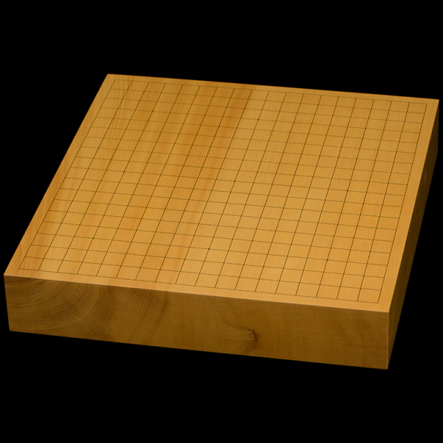 本榧卓上碁盤　2寸5分（一枚板・追柾）　gb20334