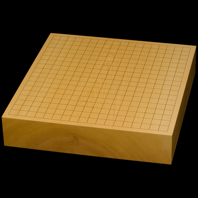 本榧卓上碁盤　2寸8分（一枚板・木表）　gb20337