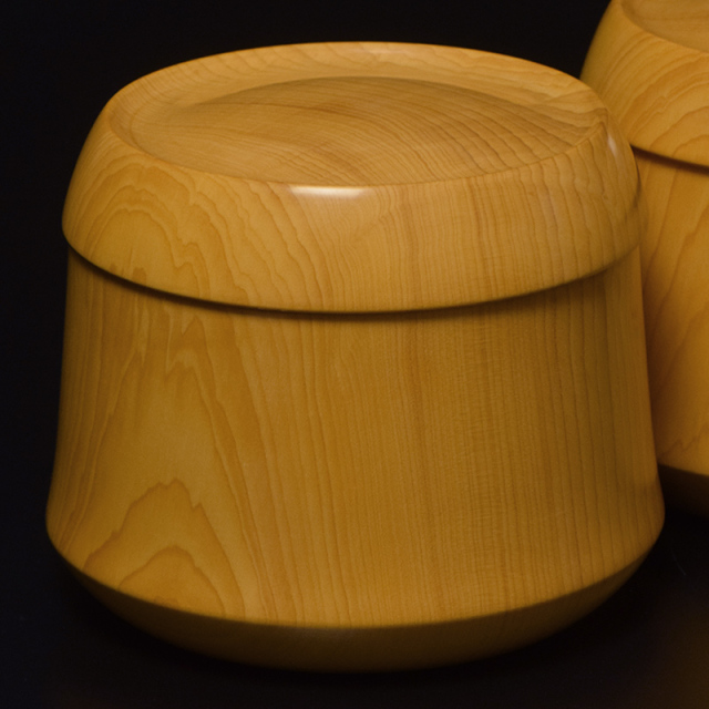 特製本榧本因坊型碁笥（38号）