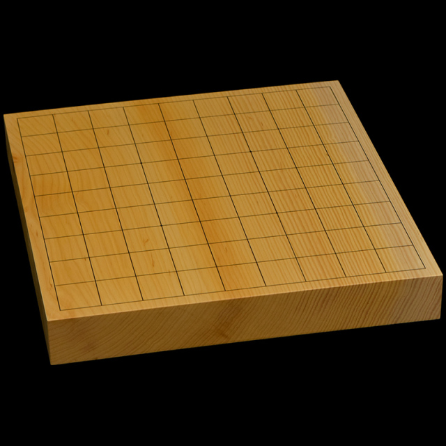 国産本榧卓上将棋盤　1寸5分（一枚板・追柾）　sb10397